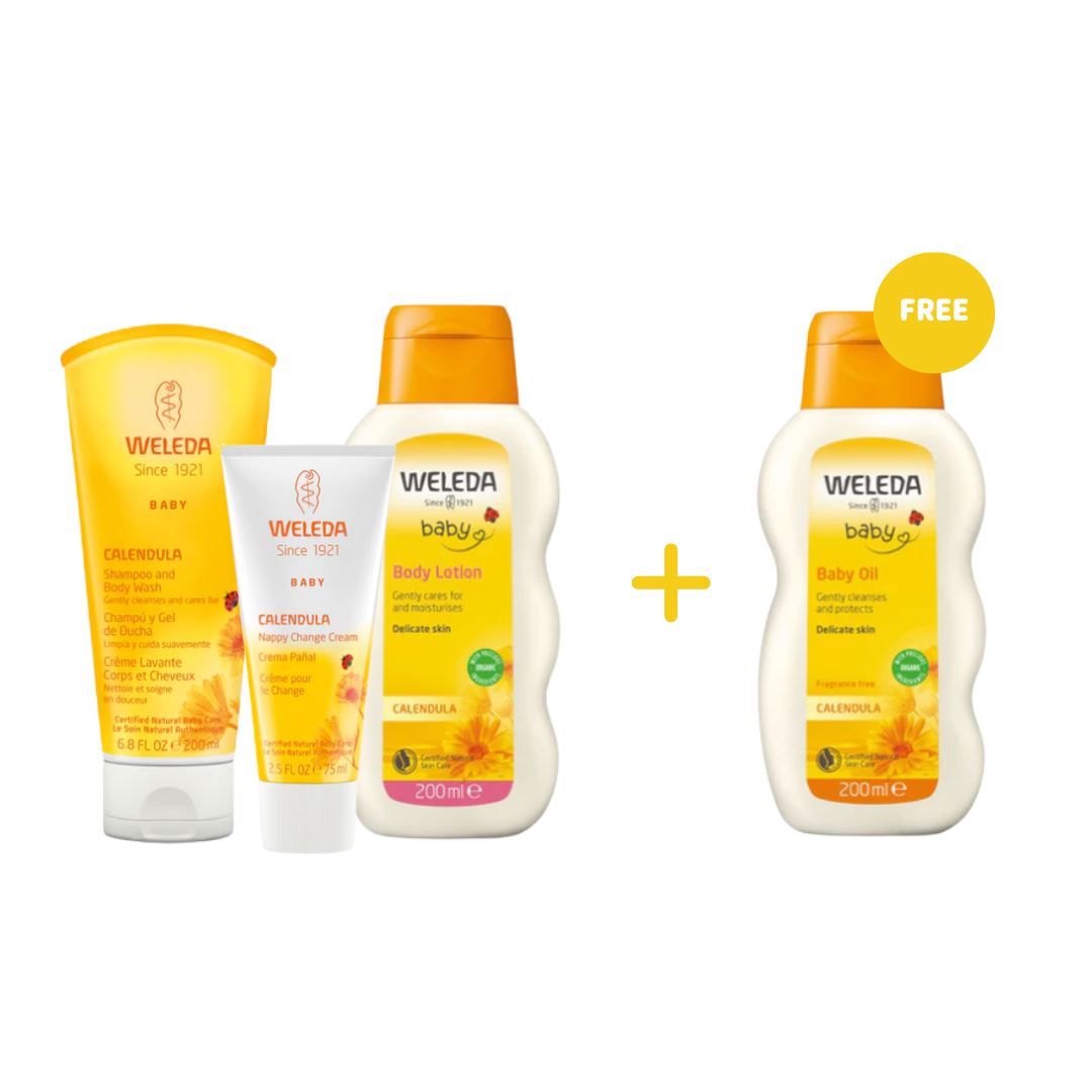 Calendula Comfort Baby Bundle + Free Baby Oil