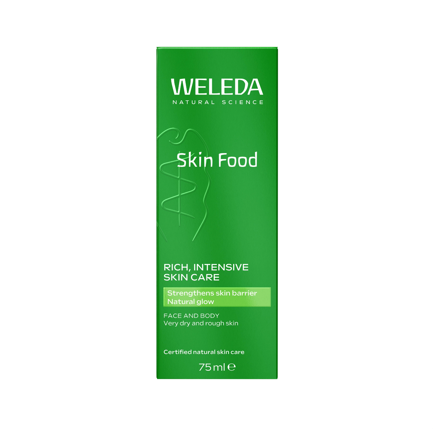 Weleda Skin Food packaging on a white background